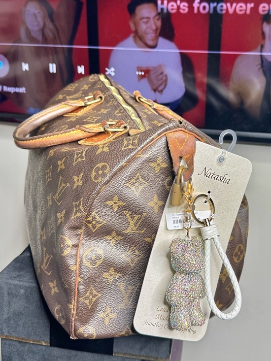 Natasha Couture Handbags - Natasha Silver/Gold Rhinestone Teddy Bear Keychain Crystal‎ Bag Charm Cute Gift